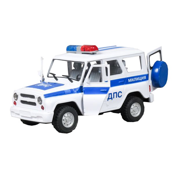 Инерционный автомобиль УАЗ Hunter - Полиция ДПС, свет, звук  